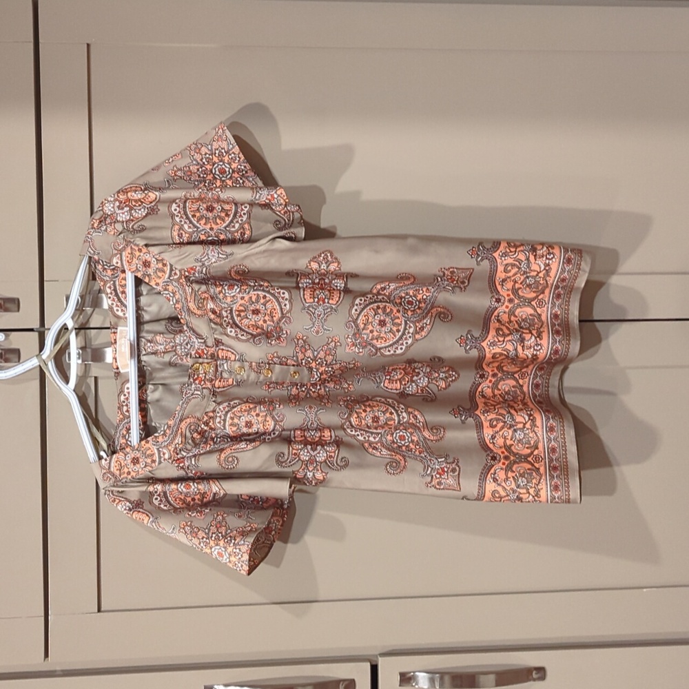 Michael Kors flutter sleeved silk blouse. Size medium
